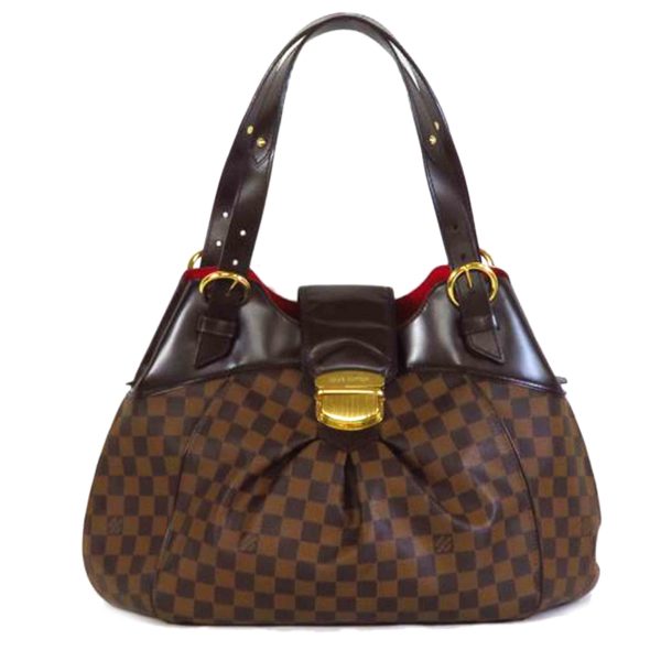 99674 1 Louis Vuitton Sistina Damier Handbag Ebene Brown