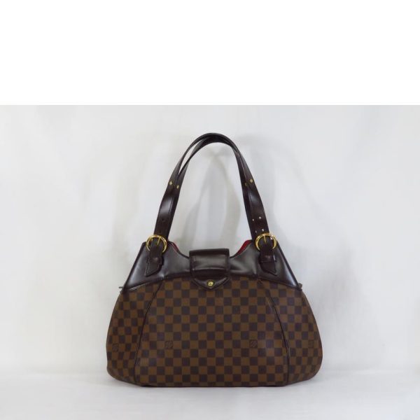 99674 2 Louis Vuitton Sistina Damier Handbag Ebene Brown