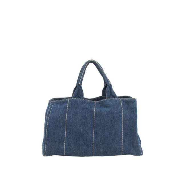 99711 2 Prada Kanapa L Tote Bag Denim Blue