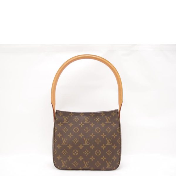 99733 2 Louis Vuitton Looping MM Monogram Bag Brown