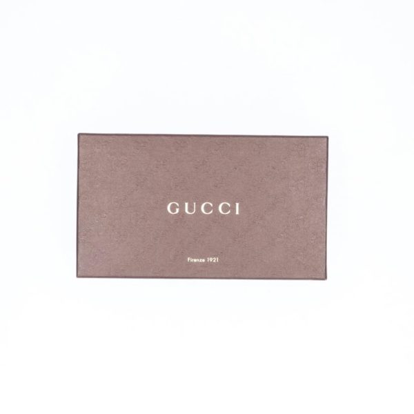 99799 6 Gucci Round Zipper Long Wallet Maple Brown