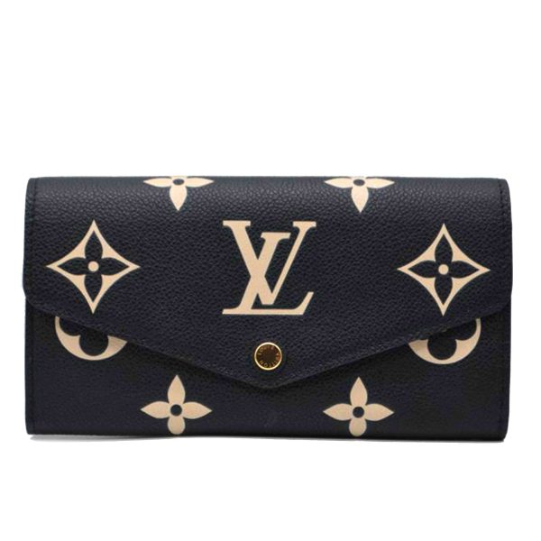 99808 1 Louis Vuitton Portefeuil Sala Monogram Empreinte Wallet Black