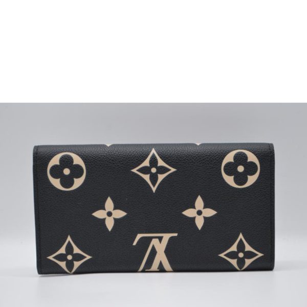 99808 2 Louis Vuitton Portefeuil Sala Monogram Empreinte Wallet Black