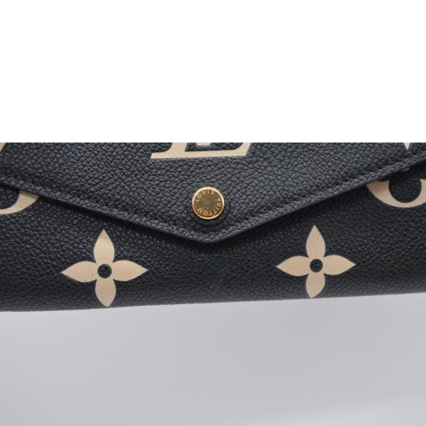 99808 8 Louis Vuitton Portefeuil Sala Monogram Empreinte Wallet Black