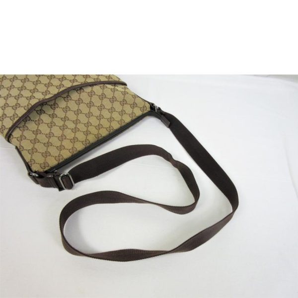 99819 4 Gucci GG Canvas Crossbody Shoulder Bag Black