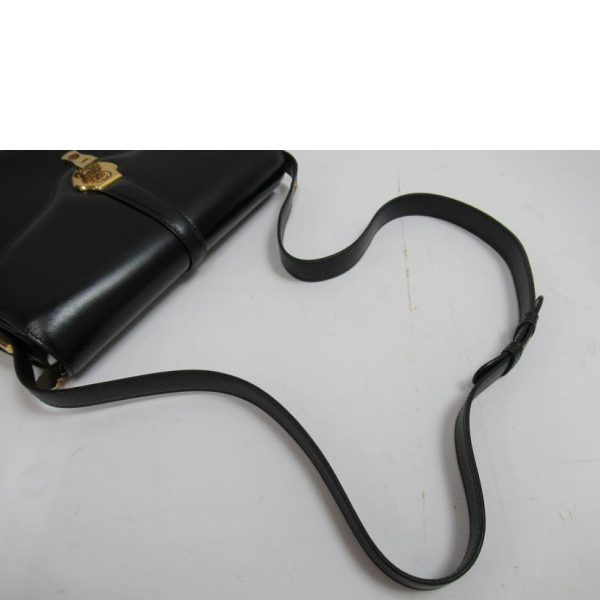 99907 4 Gucci Leather Shoulder Bag Black