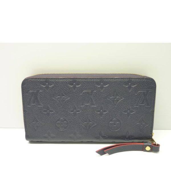 99919 2 Louis Vuitton Zippy Wallet Monogram Empreinte Wallet Marine Rouge