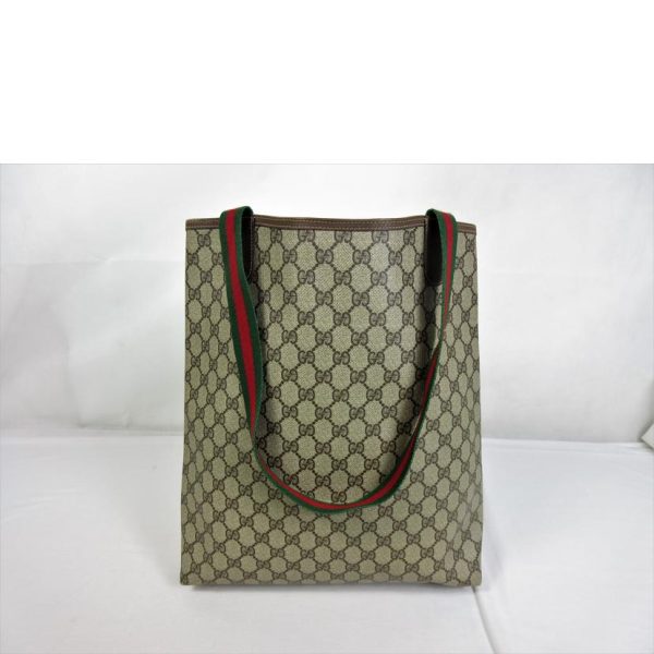 99949 2 Gucci GG Plus Sherry Line Tote Bag Beige