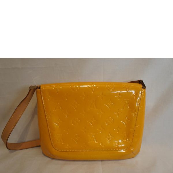 99967 2 Louis Vuitton Thompson Street Bag Vernis Leather Yellow