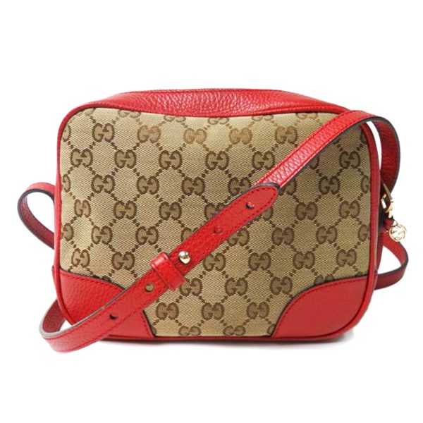 99970 1 Gucci GG Canvas Shoulder Bag Beige