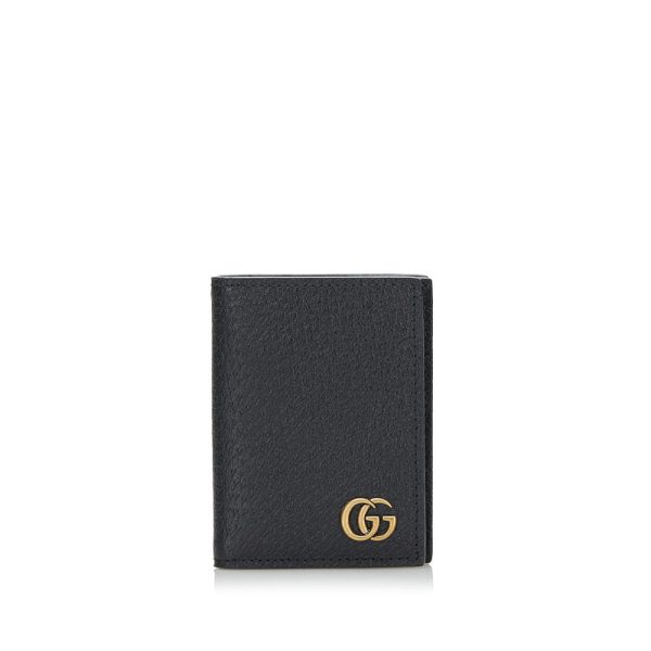 9li4pzlq7x3rjm6h 1 Gucci GG Marmont Double GG Card Case Business Card Holder Black