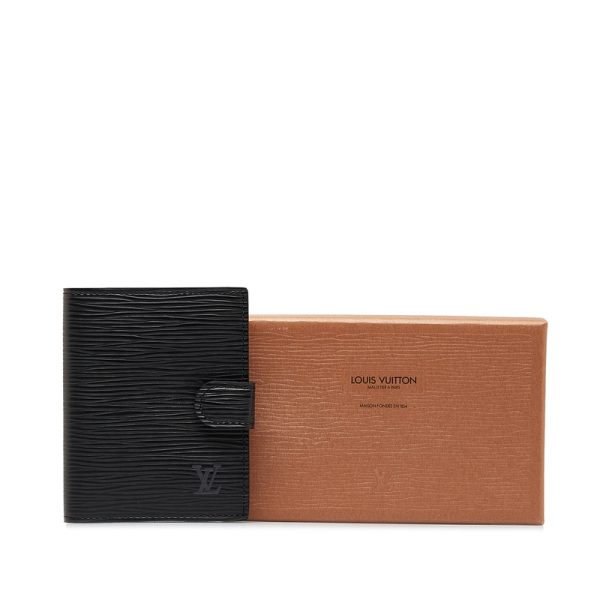 9lioi9j62ocfbwwy 10 Louis Vuitton Epi Agenda Mini Notebook Cover R20072 Noir Black Leather