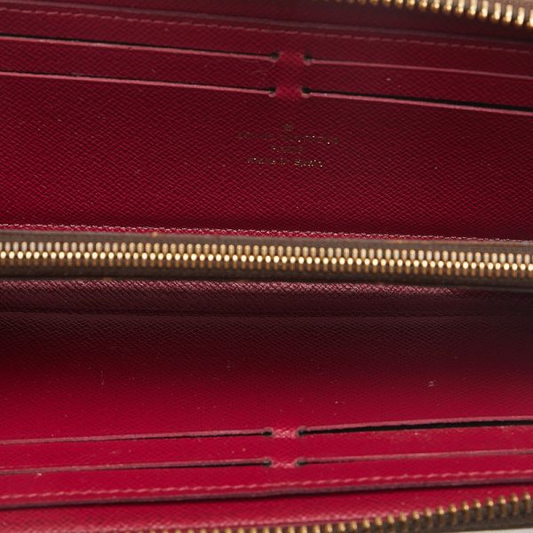 9odhpajnso8q8bjm 5 Louis Vuitton Portefeuille Clemence Wallet M61298 Fuchsia Brown