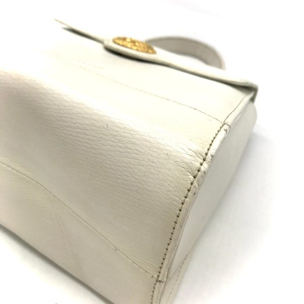 a1754a 4 Balenciaga 2WAY Handbag Leather White