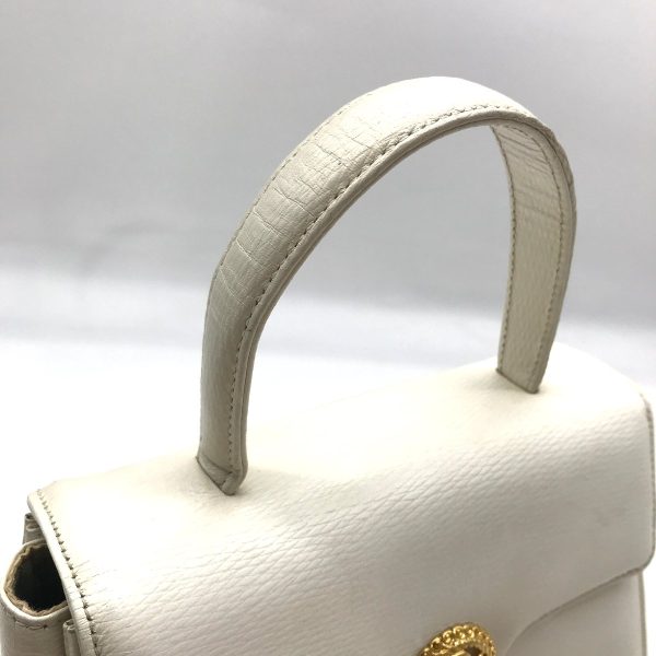 a1754a 7 Balenciaga 2WAY Handbag Leather White