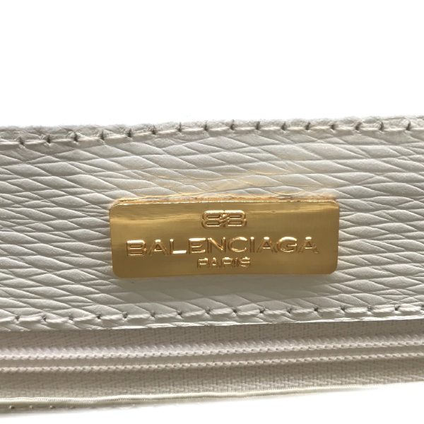 a1754a 9 Balenciaga 2WAY Handbag Leather White