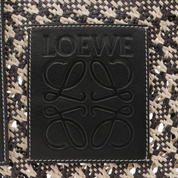 a223099x0600642504 4 LOEWE Small Square Basket Bag Black