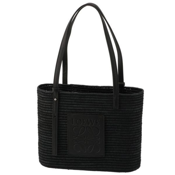 a223099x2100431185 1 LOEWE Small Square Basket Bag Black