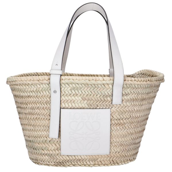 a223s92x0400592163 LOEWE Medium Basket Tote Bag White