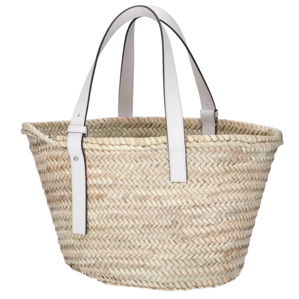 a223s92x0400592163 2 LOEWE Medium Basket Tote Bag White