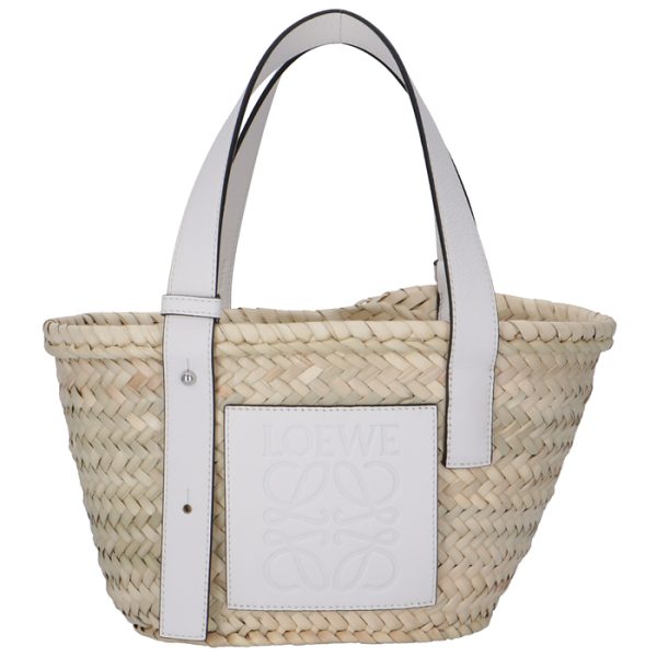 a223s93x0400432163 LOEWE Small Basket Tote Bag White