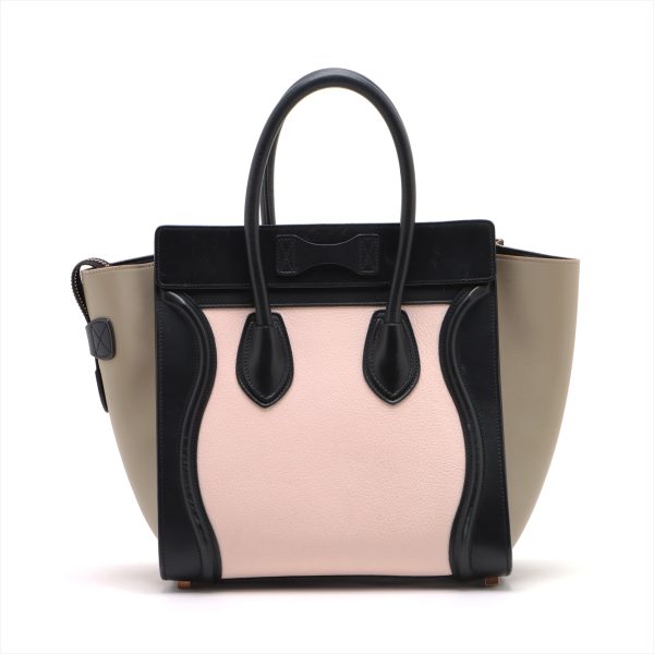 a2746728 1 Celine Luggage Micro Shopper Leather Tote Bag Multicolor