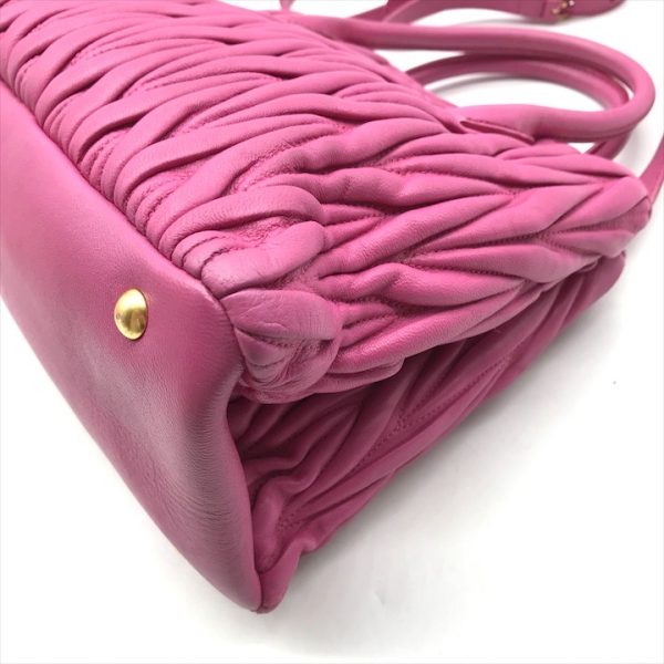 a2789 4 Miu Miu Matelasse 2WAY hand shoulder bag pink a2789