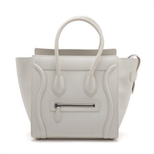 a2912124 Celine Shoulder Bag Small Cabas Thais White