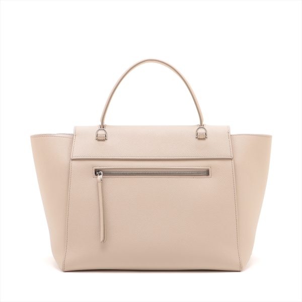 a2925345 1 Celine Belt Mini Leather 2WAY Handbag Beige