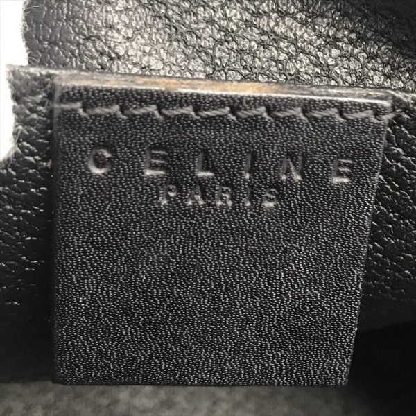 a3344 8 Celine Macadam Triomphe PVC Pouch Black