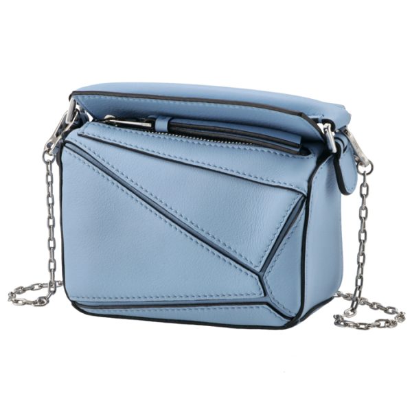 a510u98x0100245140 1 LOEWE Puzzle Nano Shoulder Bag Blue