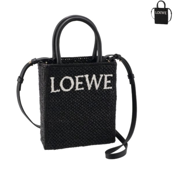 a563s30x090049 LOEWE Mini Raffia Basket Tote Bag