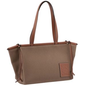 a612a93x1800463170 Celine Macadam Pattern Handbag Logo All Over Pattern Handbag Coated Canvas Brown