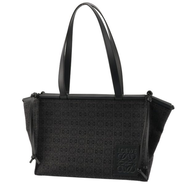 a612a93x2500631268 1 LOEWE Cushion Tote Anagram Small Black