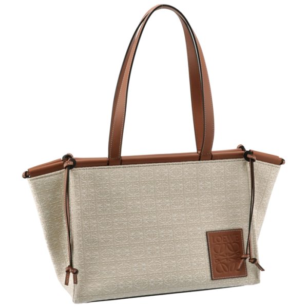 a612a93x2500632426 LOEWE Cushion Tote Anagram Small Beige