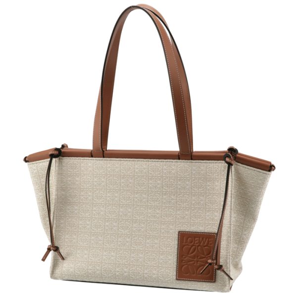 a612a93x2500632426 1 LOEWE Cushion Tote Anagram Small Beige