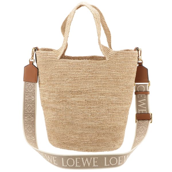 a685453x070043 2 LOEWE Slit Bag Mini Logo Belt Basket Bag