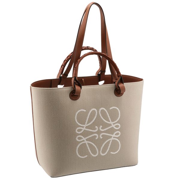 a717t23x0200632426 LOEWE Anagram Tote Bag Medium Beige Brown