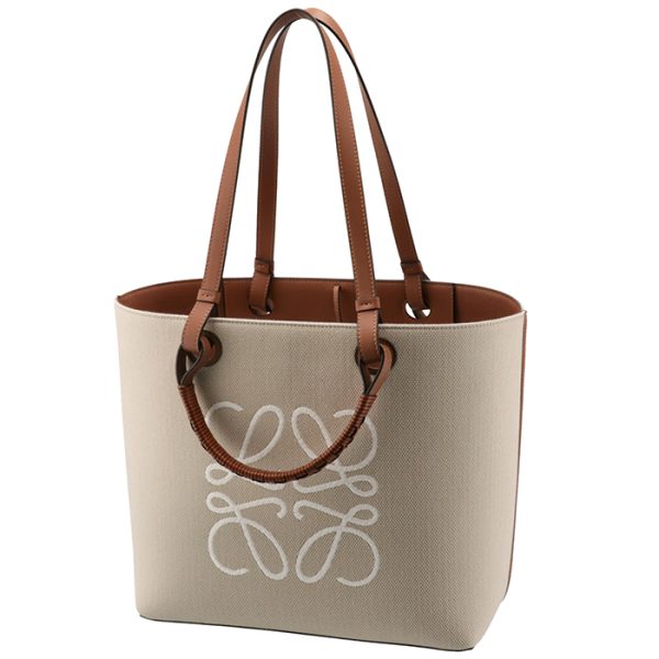 a717t23x0200632426 1 LOEWE Anagram Tote Bag Medium Beige Brown