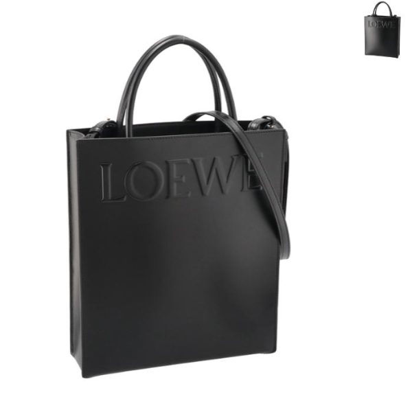 a933r18x140080 LOEWE Tote Bag Standard A4 Sleek Calf Shoulder Vertical Tote Bag