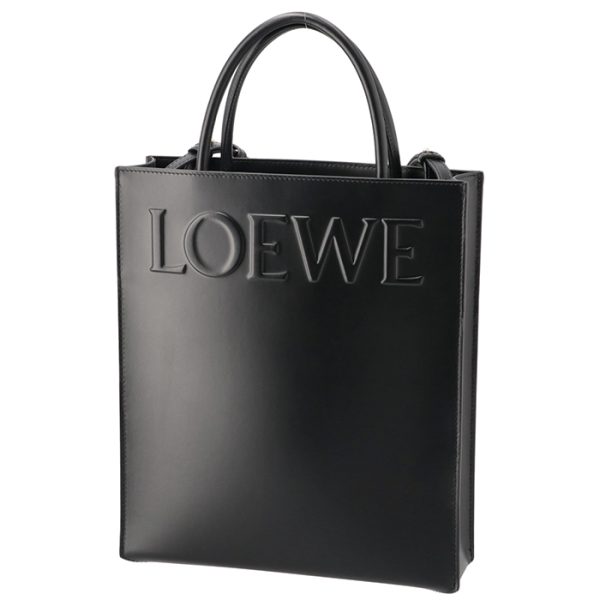 a933r18x140080 1 LOEWE Tote Bag Standard A4 Sleek Calf Shoulder Vertical Tote Bag