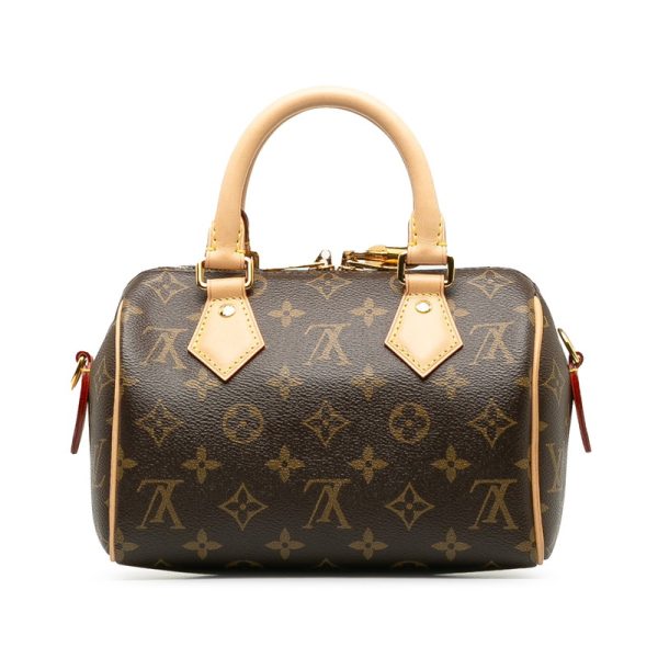 a9hi37to8b3h9d4v 3 Louis Vuitton Monogram Speedy 20 Shoulder Bag 2WAY Brown