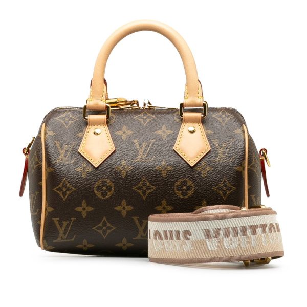 a9hi37to8b3h9d4v 9 Louis Vuitton Monogram Speedy 20 Shoulder Bag 2WAY Brown