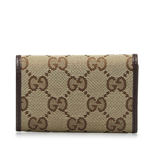 ahpeqpikq5s58tqa 3 Gucci GG Canvas Interlocking G Key Case Beige Brown Canvas