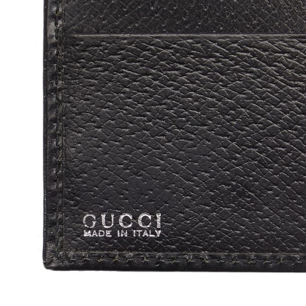 azycxrjz9so83995 8 Gucci Long Wallet 035 Black Silver Leather