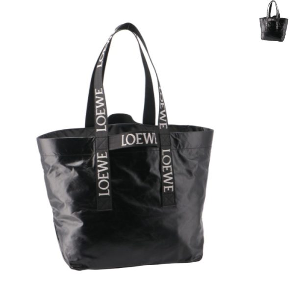 b507x23x010094 LOEWE Double Handle Paper Calf Shopping Tote