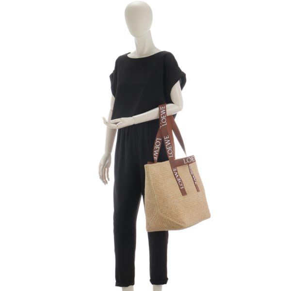 b507x23x040049 7 LOEWE Double Handle Raffia Shopping Tote