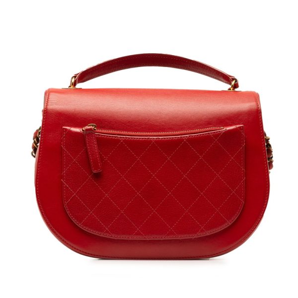 b8gwsaxzfdjy4g2y 3 CHANEL Matelasse Coco Mark Chain Shoulder Bag Red