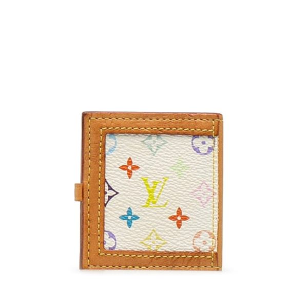 b9lskzzgbdcfyagd 3 Louis Vuitton Monogram Multicolor Porte Photo Case M58003 White