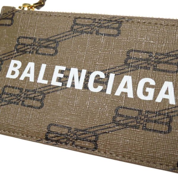 ba23fw106 3 BALENCIAGA Card Case Coin Case 594548 210DA Beige Brown